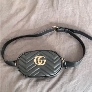 FAUX Gucci Marmont Matelasse belt bag / fanny pack